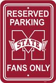 COLLEGIATE Mississippi State Plastic Parking Sign COLLEGIATE Mississippi State Plastic Parking Sign