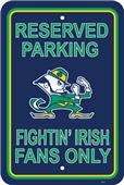 COLLEGIATE Notre Dame Plastic Parking Sign COLLEGIATE Notre Dame Plastic Parking Sign