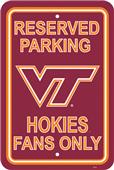 COLLEGIATE Virginia Tech Plastic Parking Sign COLLEGIATE Virginia Tech Plastic Parking Sign
