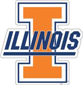 COLLEGIATE Illinois 12" Vinyl Magnet