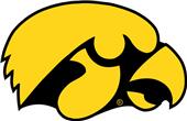 COLLEGIATE Iowa 12" Vinyl Magnet