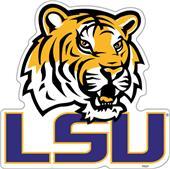 COLLEGIATE LSU 12" Vinyl Magnet