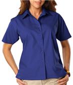 Blue Generation Ladies SS Value Poplin Shirts Blue Generation Ladies SS Value Poplin Shirts
