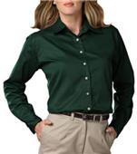 Blue Generation LS Teflon Treated Twill Blouse