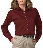 Blue Generation LS Teflon Treated Twill Blouse