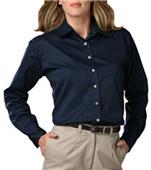 Blue Generation LS Teflon Treated Twill Blouse