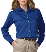 Blue Generation LS Teflon Treated Twill Blouse Blue Generation LS Teflon Treated Twill Blouse