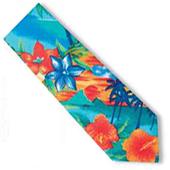 Blue Generation Men's Tropic Tropical Print Ties Blue Generation Men's Tropic Tropical Print Ties