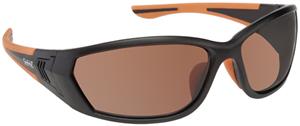 1. MATTE BLACK-ORANGE FRAME/BROWN LENS