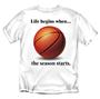 Life Begins When... Basketball tshirts gifts