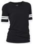 Soffe Girl's The Football Tee V-Neck T-Shirts