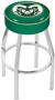Holland Colorado State University Chrome Bar Stool