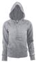 Soffe Girl's Rugby Full Zip Hoodies