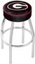 Holland Univ of Georgia G Chrome Bar Stool