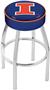 Holland University of Illinois Chrome Bar Stool