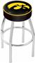 Holland University of Iowa Chrome Bar Stool