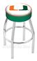 Holland University of Miami (FL) Chrome Bar Stool