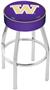 Holland University of Washington Chrome Bar Stool