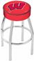 Holland Univ of Wisconsin W Chrome Bar Stool