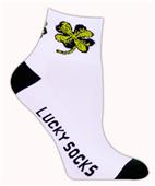 Red Lion Four Leaf Clover High Tech 1/4 Crew Socks