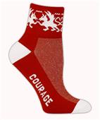 Red Lion Dragon-Courage High Tech 1/4 Crew Socks