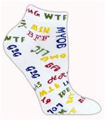 Red Lion Text Me High Tech Low Cut Socks