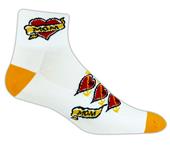 Red Lion Mom Tattoo High Tech 1/4 Crew Socks