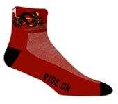 Red Lion Cyclist-Ride On High Tech 1/4 Crew Socks Red Lion Cyclist-Ride On High Tech 1/4 Crew Socks