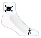 Red Lion Skull N' Bones High Tech 1/4 Crew Socks