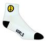 Red Lion Peace Sign High Tech 1/4 Crew Socks