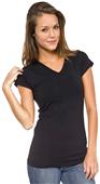In Your Face Apparel Jr V-Neck Cap Sleeve Shirts In Your Face Apparel Jr V-Neck Cap Sleeve Shirts