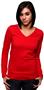 In Your Face Apparel Jr V-Neck Long Sleeve Shirts
