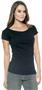 In Your Face Apparel Misses Wide Neck Scoop Tee