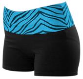 Pizzazz Roll Down Zebra Waist Shorts Pizzazz Roll Down Zebra Waist Shorts
