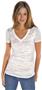In Your Face Apparel Juniors V-Neck Burnout Tee