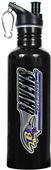 NFL Baltimore Ravens Black Stainless Water Bottle