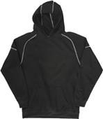 J America Polyester Mesh Hooded Sweatshirt