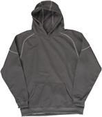 J America Polyester Mesh Hooded Sweatshirt