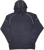 J America Polyester Mesh Hooded Sweatshirt
