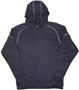 J America Polyester Mesh Hooded Sweatshirt
