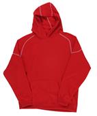 J America Polyester Mesh Hooded Sweatshirt