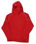 J America Polyester Mesh Hooded Sweatshirt