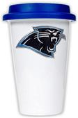 NFL Carolina Panthers Ceramic Cup with Blue Lid