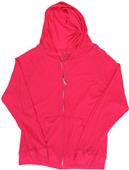 J America Womens Vanity Slub Full Zip Hoodie