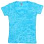J America Womens Vanity Tie Dye Deep V Veck Tee