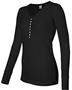 J America Womens Vanity Thermal Henley