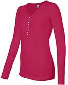J America Womens Thermal Henley