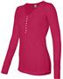 J America Womens Vanity Thermal Henley