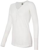 J America Womens Thermal Henley