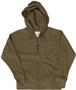 J America Womens Allison Jumbo Thermal Zip Hoodie